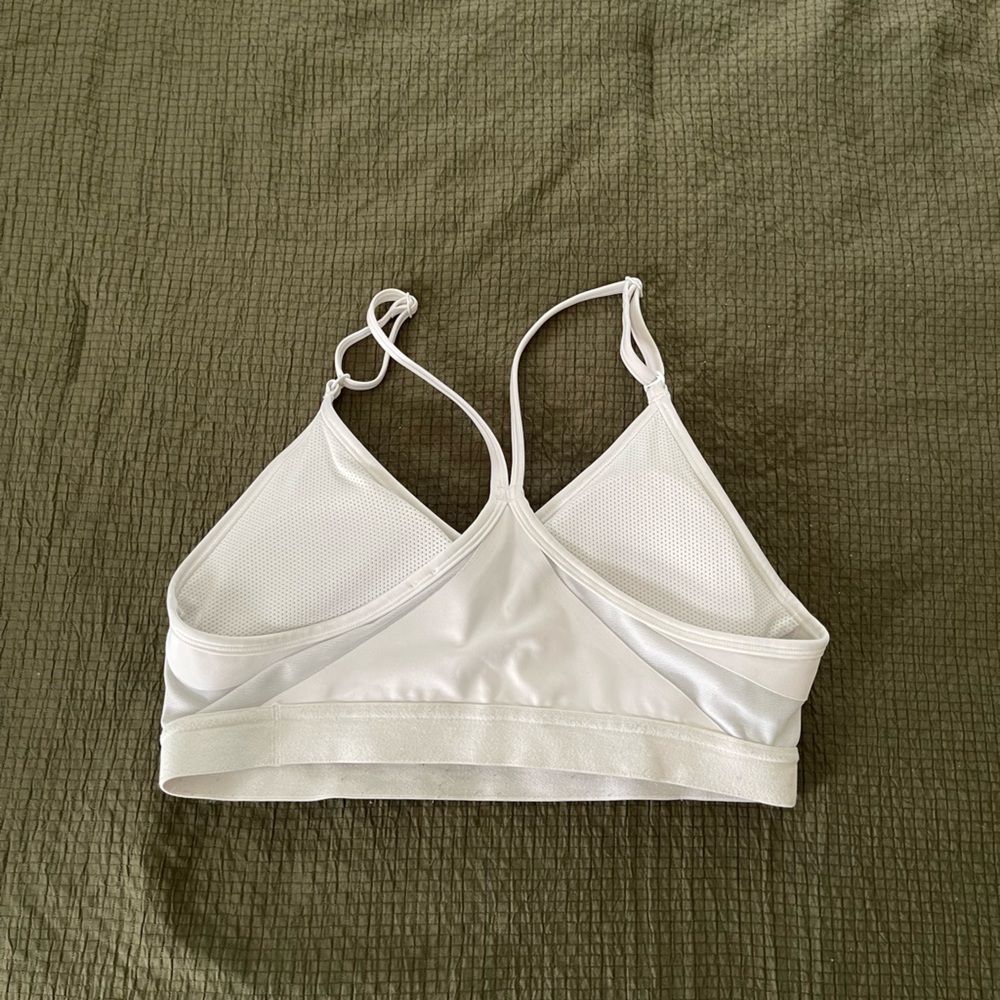 Nike Sports Bras in White and Neon Green - Picture 7 of 10